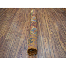 Load image into Gallery viewer, 3&#39;6&quot;x4&#39;9&quot; Brown Colorful Afghan Baluch Elephant Feet Design Hand Knotted 100% Wool Oriental Rug FWR319068