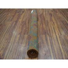 Load image into Gallery viewer, 4&#39;1&quot;x5&#39;9&quot; Brown Tribal Design Colorful Afghan Baluch Hand Knotted Pure Wool Oriental Rug FWR319110