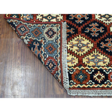Load image into Gallery viewer, 4&#39;x6&#39; Red Hand Knotted Afghan Ersari All Over Design Pure Wool Oriental Rug FWR319158