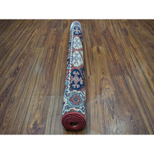 Load image into Gallery viewer, 4&#39;x6&#39; Red Hand Knotted Afghan Ersari All Over Design Pure Wool Oriental Rug FWR319158