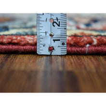 Load image into Gallery viewer, 4&#39;x6&#39; Red Hand Knotted Afghan Ersari All Over Design Pure Wool Oriental Rug FWR319158