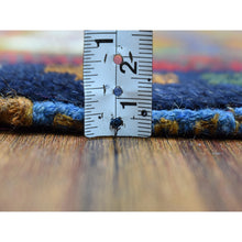 Load image into Gallery viewer, 3&#39;3&quot;x4&#39;8&quot; Brown Colorful Afghan Baluch Tribal Design Hand Knotted Pure Wool Oriental Rug FWR319638