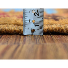 Load image into Gallery viewer, 3&#39;5&quot;x4&#39;10&quot; Orange Tribal Design Colorful Afghan Baluch Hand Knotted Pure Wool Oriental Rug FWR319674