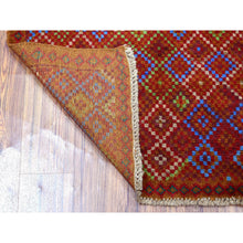 Load image into Gallery viewer, 3&#39;5&quot;x5&#39; Brown Tribal Design Colorful Afghan Baluch Hand Knotted Pure Wool Oriental Rug FWR319686