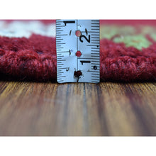 Load image into Gallery viewer, 3&#39;7&quot;x4&#39;10&quot; Red Colorful Afghan Baluch Tribal Design Hand Knotted Pure Wool Oriental Rug FWR319710