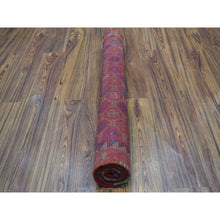 Load image into Gallery viewer, 3&#39;x4&#39;8&quot; Orange Tribal Design Colorful Afghan Baluch Hand Knotted Pure Wool Oriental Rug FWR319728