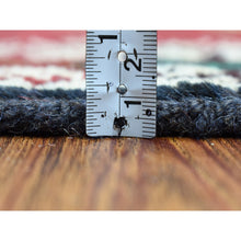 Load image into Gallery viewer, 3&#39;3&quot;x4&#39;9&quot; Red Colorful Afghan Baluch Geometric Design Hand Knotted Pure Wool Oriental Rug FWR319740