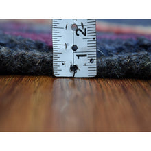 Load image into Gallery viewer, 4&#39;2&quot;x5&#39;7&quot; Blue Colorful Afghan Baluch Geometric Design Hand Knotted Pure Wool Oriental Rug FWR319854