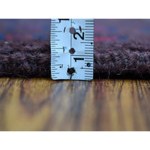Load image into Gallery viewer, 5&#39;10&quot;x7&#39;8&quot; Purple Geometric Design Colorful Afghan Baluch Hand Knotted Pure Wool Oriental Rug FWR320058