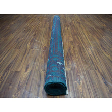 Load image into Gallery viewer, 6&#39;6&quot;x9&#39;4&quot; Green Elephant Feet Design Colorful Afghan Baluch Hand Knotted Pure Wool Oriental Rug FWR320124