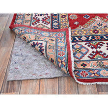 Load image into Gallery viewer, 6&#39;3&quot;x9&#39; Ajax Red, Kazak With Tribal Medallions Design, Hand Knotted, Soft And Velvety Wool, Denser Weave, Vegetable Dyes, Oriental Rug FWR3198