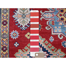 Load image into Gallery viewer, 6&#39;3&quot;x9&#39; Ajax Red, Kazak With Tribal Medallions Design, Hand Knotted, Soft And Velvety Wool, Denser Weave, Vegetable Dyes, Oriental Rug FWR3198