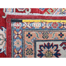 Load image into Gallery viewer, 6&#39;3&quot;x9&#39; Ajax Red, Kazak With Tribal Medallions Design, Hand Knotted, Soft And Velvety Wool, Denser Weave, Vegetable Dyes, Oriental Rug FWR3198