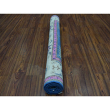 Load image into Gallery viewer, 4&#39;x6&#39;4&quot; Colorful Blue Fusion Kazak Pure Wool Hand Knotted Oriental Rug FWR321102