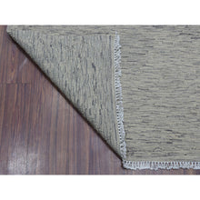 Load image into Gallery viewer, 3&#39;1&quot;x14&#39; Gray Shades Flat Weave Kilim Pure Wool Hand Woven Runner Oriental Rug FWR322914