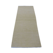 Load image into Gallery viewer, 2&#39;6&quot;x6&#39;7&quot; Yellow Shades Flat Weave Kilim Pure Wool Hand Woven Runner Oriental Rug FWR323106
