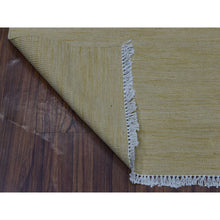 Load image into Gallery viewer, 2&#39;5&quot;x6&#39;3&quot; Beige Shades Flat Weave Kilim Pure Wool Hand Woven Runner Rug FWR323148