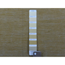 Load image into Gallery viewer, 2&#39;2&quot;x6&#39;2&quot; Beige Shades Flat Weave Kilim Pure Wool Hand Woven Runner Rug FWR323160