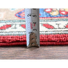 Load image into Gallery viewer, 4&#39;10&quot;x6&#39;5&quot; Crimson Red, Antique Karachop Kazak Design, Hand Knotted, Soft and Velvety Wool, Denser Weave, Vegetable Dyes, Oriental Rug FWR3228