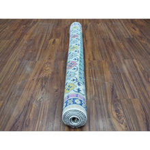 Load image into Gallery viewer, 4&#39;1&quot;x6&#39;1&quot; Colorful Beige Fusion Kazak Pure Wool Hand Knotted Oriental Rug FWR324918