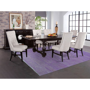 6'8"x9'8" Lavender Shades Flat Weave Kilim Pure Wool Hand Woven Oriental Rug FWR325278