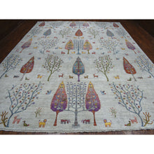 Load image into Gallery viewer, 11&#39;7&quot;x14&#39;8&quot; Oversized Folk Art Willow And Cypress Tree Design Peshawar With Pop Of Color Hand Knotted Oriental Rug FWR325686