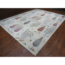 Load image into Gallery viewer, 11&#39;7&quot;x14&#39;8&quot; Oversized Folk Art Willow And Cypress Tree Design Peshawar With Pop Of Color Hand Knotted Oriental Rug FWR325686