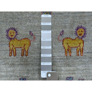 11'7"x14'8" Oversized Folk Art Willow And Cypress Tree Design Peshawar With Pop Of Color Hand Knotted Oriental Rug FWR325686