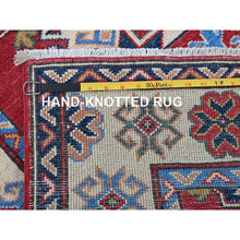 Load image into Gallery viewer, 2&#39;9&quot;x13&#39;1&quot; Scarlet Red, Kazak With Tribal Medallions Design, Hand Knotted, Soft And Velvety Wool, Denser Weave, Vegetable Dyes, Runner, Oriental Rug FWR3252