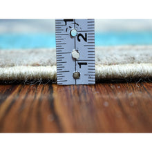 Load image into Gallery viewer, 5&#39;x6&#39;4&quot; Colorful Gray Fusion Kazak Pure Wool Geometric Design Hand Knotted Oriental Rug FWR325938