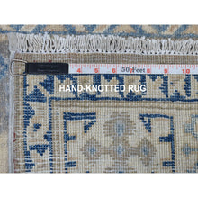 Load image into Gallery viewer, 2&#39;6&quot;x9&#39;4&quot; Gray Vintage Look Kazak Pure Wool Tribal Design Hand Knotted Runner Oriental Rug FWR327672