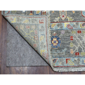 6'2"x9'2" Colorful Peshawar With Karajeh Design Pure Wool Hand Knotted Oriental Rug FWR327894