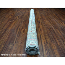 Load image into Gallery viewer, 6&#39;2&quot;x9&#39;2&quot; Colorful Peshawar With Karajeh Design Pure Wool Hand Knotted Oriental Rug FWR327894