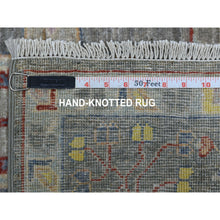 Load image into Gallery viewer, 6&#39;2&quot;x9&#39;2&quot; Colorful Peshawar With Karajeh Design Pure Wool Hand Knotted Oriental Rug FWR327894