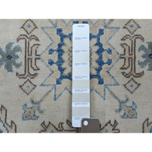 Load image into Gallery viewer, 2&#39;9&quot;x9&#39;7&quot; Ivory Vintage Look kazak Organic Wool Hand Knotted Oriental Rug FWR327960