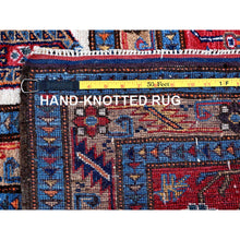 Load image into Gallery viewer, 9&#39;1&quot;x12&#39;3&quot; Crimson Red, Afghan Ersari With Turkish Knot, Caucasian Design Revival, Vegetable Dyes, Hand Knotted, Pure Wool, Oriental Rug FWR3276