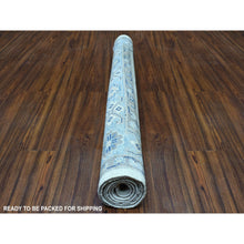 Load image into Gallery viewer, 4&#39;x5&#39;9&quot; Ivory Afghani Wool Vintage Look Kazak Hand Knotted Oriental Rug FWR328704