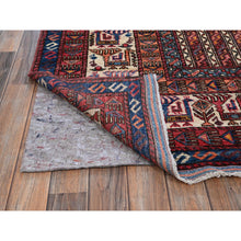 Load image into Gallery viewer, 9&#39;5&quot;x12&#39;1&quot; Bayern Blue, Afghan Ersari With Turkish Knot, Caucasian Design Revival, Ancient Bird Figurines, Vegetable Dyes, Hand Knotted, 100% Wool, Oriental Rug FWR3282