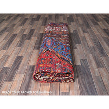 Load image into Gallery viewer, 9&#39;5&quot;x12&#39;1&quot; Bayern Blue, Afghan Ersari With Turkish Knot, Caucasian Design Revival, Ancient Bird Figurines, Vegetable Dyes, Hand Knotted, 100% Wool, Oriental Rug FWR3282