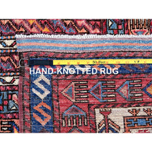 Load image into Gallery viewer, 9&#39;5&quot;x12&#39;1&quot; Bayern Blue, Afghan Ersari With Turkish Knot, Caucasian Design Revival, Ancient Bird Figurines, Vegetable Dyes, Hand Knotted, 100% Wool, Oriental Rug FWR3282