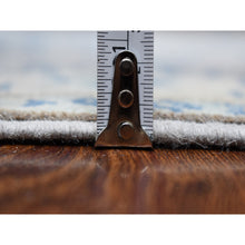 Load image into Gallery viewer, 2&#39;6&quot;x9&#39;7&quot; Gray Wide Runner Natural Wool Afghan Vintage Look Kazak Hand Knotted Oriental Rug FWR329130