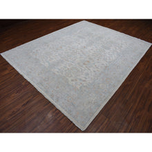 Load image into Gallery viewer, 8&#39;x9&#39;9&quot; White Wash Peshawar Hand Knotted Natural Wool Oriental Rug FWR329718