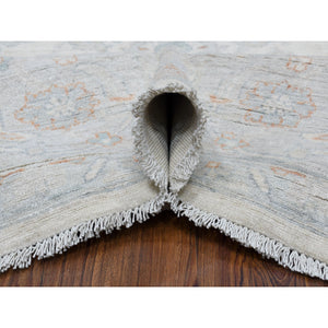 8'x9'9" White Wash Peshawar Hand Knotted Natural Wool Oriental Rug FWR329718
