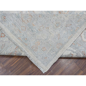 8'x9'9" White Wash Peshawar Hand Knotted Natural Wool Oriental Rug FWR329718