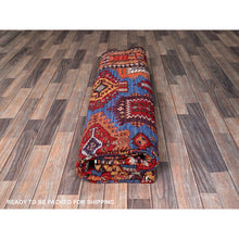 Load image into Gallery viewer, 8&#39;2&quot;x9&#39;9&quot; Carolina Blue, Afghan Ersari with Turkish Knot, Caucasian Design Revival, Vegetable Dyes, Hand Knotted, Pure Wool, Oriental Rug FWR3294