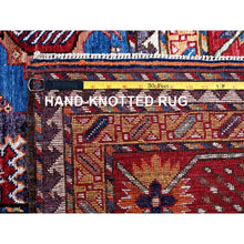 Load image into Gallery viewer, 8&#39;2&quot;x9&#39;9&quot; Carolina Blue, Afghan Ersari With Turkish Knot, Caucasian Design Revival, Vegetable Dyes, Hand Knotted, Pure Wool, Oriental Rug FWR3294