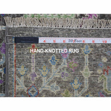 Load image into Gallery viewer, 6&#39;x8&#39;10&quot; Gray With Pop Of Color Willow And Cypress Tree Design Hand Knotted Oriental Rug FWR330630