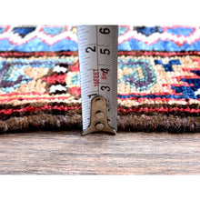 Load image into Gallery viewer, 8&#39;1&quot;x9&#39;10&quot; Bayern Blue, Afghan Ersari with Turkish Knot, Caucasian Design Revival, Vegetable Dyes, Hand Knotted, 100% Wool, Oriental Rug FWR3312