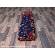 Load image into Gallery viewer, 8&#39;5&quot;x9&#39;8&quot; Yale Blue, Afghan Ersari with Turkish Knot, Caucasian Design Revival, Vegetable Dyes, Hand Knotted, Velvety Wool, Oriental Rug FWR3318