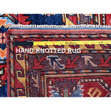 Load image into Gallery viewer, 8&#39;5&quot;x9&#39;8&quot; Yale Blue, Afghan Ersari with Turkish Knot, Caucasian Design Revival, Vegetable Dyes, Hand Knotted, Velvety Wool, Oriental Rug FWR3318